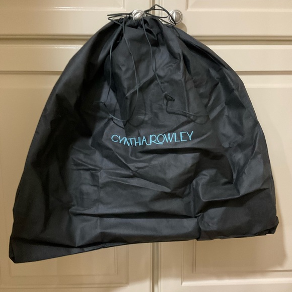 Cynthia Rowley black leather tote bag - Picture 6 of 11